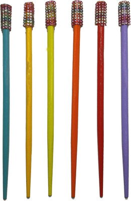SK Craft Designer Handcrafted Multicolor Crystal Stone Wooden Hair Stick, Juda Stck, Bun Stick-Combo of 6 Bun Stick(Multicolor)
SK Craft Designer Handcrafted Multicolor Crystal Stone Wooden Hair Stick, Juda Stck, Bun Stick-Combo of 6 Bun Stick(Multicolor)