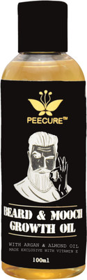 Peecure Beard Growth Oil And Mooch Oil (Mouthache Oil) 100 ml With Argan oil, Almond oil, Castor oil,Sesame oil Vitamin E For Men Hair Oil(100 ml)
Peecure Beard Growth Oil And Mooch Oil (Mouthache Oil) 100 ml With Argan oil, Almond oil, Castor oil,Sesame oil Vitamin E For Men Hair Oil(100 ml)