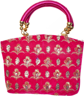 Craft Trade Hand-held Bag(Pink)