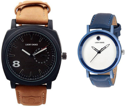 Lucky Choice Colors Stylish Chronograph Pattern Brown & Blue Leather Strap Watch FOR MEN Hybrid Watch - For Boys
Lucky Choice Colors Stylish Chronograph Pattern Brown & Blue Leather Strap Watch FOR MEN Hybrid Watch - For Boys