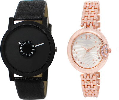 Shocknshop LR25_228 Designer Analog Leather and Chain Strap Couple Watch - For Men & Women
Shocknshop LR25_228 Designer Analog Leather and Chain Strap Couple Watch - For Men & Women