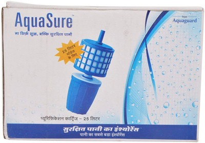 Eureka Forbes Aquasure Purification Cartridge 25 litre Solid Filter Cartridge(Na, Pack of 2)
Eureka Forbes Aquasure Purification Cartridge 25 litre Solid Filter Cartridge(Na, Pack of 2)