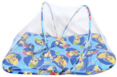 Dhuloom cotton bedding set baby bedding , baby gift set, baby bed, baby mosquito net, baby gadda net(Fabric, blu)