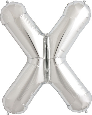 BashNSplash Solid 17" ALPHABET FOIL BALLOON BIRTHDAY PARTY DECORATION SILVER X (PACK OF 1) Letter Balloon(Silver, Pack of 1)
BashNSplash Solid 17" ALPHABET FOIL BALLOON BIRTHDAY PARTY DECORATION SILVER X (PACK OF 1) Letter Balloon(Silver, Pack of 1)