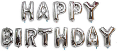 BashNSplash Solid HAPPY BIRTHDAY FOIL BALLOON BIRTHDAY PARTY DECORATION SILVER (PACK OF 1) Letter Balloon(Silver, Pack of 1)
BashNSplash Solid HAPPY BIRTHDAY FOIL BALLOON BIRTHDAY PARTY DECORATION SILVER (PACK OF 1) Letter Balloon(Silver, Pack of 1)
