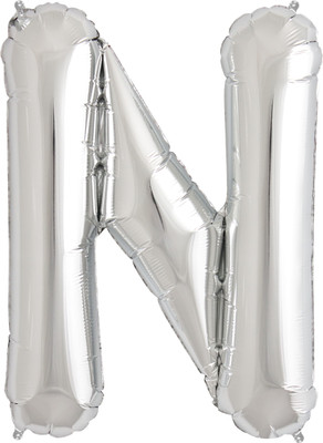 BashNSplash Solid 17" ALPHABET FOIL BALLOON BIRTHDAY PARTY DECORATION SILVER N (PACK OF 1) Letter Balloon(Silver, Pack of 1)
BashNSplash Solid 17" ALPHABET FOIL BALLOON BIRTHDAY PARTY DECORATION SILVER N (PACK OF 1) Letter Balloon(Silver, Pack of 1)