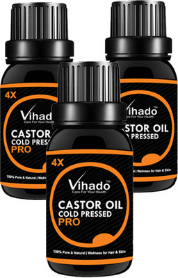 VIHADO Cold Pressed Castor Oil For Hair and Skin Hair Oil (30 ML) (Pack of 3) Hair Oil(30 ml)
VIHADO Cold Pressed Castor Oil For Hair and Skin Hair Oil (30 ML) (Pack of 3) Hair Oil(30 ml)