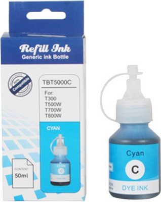 Printwell BT 5000C Cyan Ink Compatible for - Brother DCP T300, T500W, T700W, T800W Inkjet Printer - 50 ML Each Bottle (Pack of 4) Single Color Ink(Cyan)
Printwell BT 5000C Cyan Ink Compatible for - Brother DCP T300, T500W, T700W, T800W Inkjet Printer - 50 ML Each Bottle (Pack of 4) Single Color Ink(Cyan)
