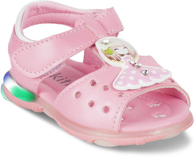 KITTENS Girls Velcro Flats(Pink