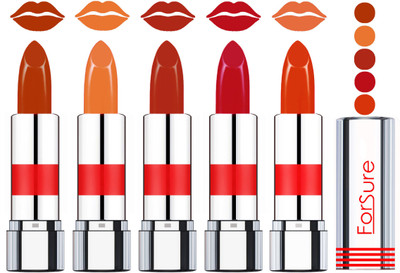 Forsure Professional Matte Lipsticks (set of 5 Lipsticks)(Brown,Nude,Light brown,Megenta,Urban Brown, 20 g)
Forsure Professional Matte Lipsticks (set of 5 Lipsticks)(Brown,Nude,Light brown,Megenta,Urban Brown, 20 g)