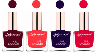 Lady Fashion Unique Colours Nail Polish Combo Maroon,Baby Pink,Blue,Sweet Red(Pack of 4)
Lady Fashion Unique Colours Nail Polish Combo Maroon,Baby Pink,Blue,Sweet Red(Pack of 4)