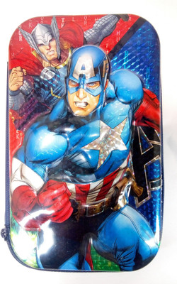 Mukesh Art & Stationery Captain America Pouch(Blue)