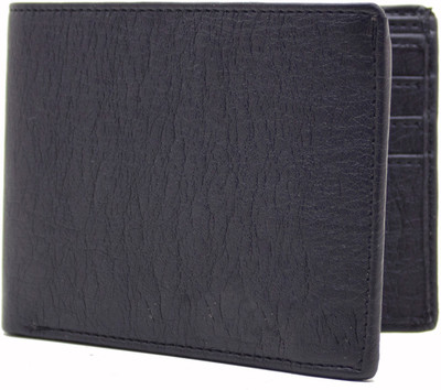 MS Men Formal Black Artificial Leather Wallet(10 Card Slots)