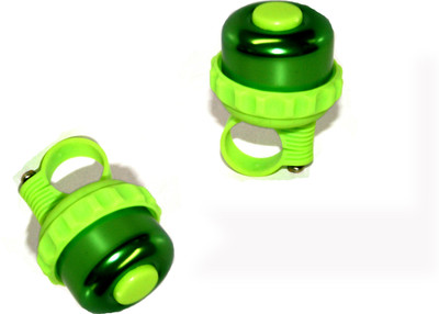 Adraxx Bicycle Rotate Bell Aluminum Alloy Safety Horn Bell(Green)