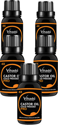 VIHADO Pure Castor Oil (ColdPressed) For Hair, Eyelashes, Body, Skin Care Hair Oil (10 ML) (Pack of 5) Hair Oil(10 ml)
VIHADO Pure Castor Oil (ColdPressed) For Hair, Eyelashes, Body, Skin Care Hair Oil (10 ML) (Pack of 5) Hair Oil(10 ml)