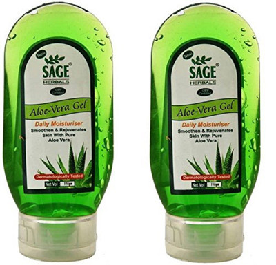 Sage Herbals Aloevera Gel Combo Of 2 (220 g)(110 ml)