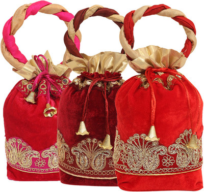 Kuber Industries Velvet Rajasthani Potli Bag/Clutch/Bridal Clutch (Multi) Set of 3 Pcs Potli(Multicolor)
Kuber Industries Velvet Rajasthani Potli Bag/Clutch/Bridal Clutch (Multi) Set of 3 Pcs Potli(Multicolor)