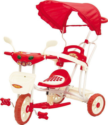 Oximus Baby Tricycle for Kids with Front Back Basket , Canopy & Parent Handle Recommended for Toddler 1,2,3,4,5 Year Old Children Tricycle for kids (Red) Rocking 050TrikeRed Tricycle(Red)
Oximus Baby Tricycle for Kids with Front Back Basket , Canopy & Parent Handle Recommended for Toddler 1,2,3,4,5 Year Old Children Tricycle for kids (Red) Rocking 050TrikeRed Tricycle(Red)