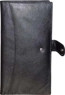 Kan Pure Leather Document Holder For Men and Women(Black)