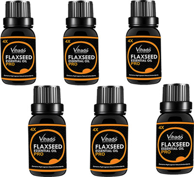 VIHADO 100% pure and natural Cold Pressed Flaxseed Oil 4X PRO 10 ML (PACK OF 6)(10 ml)
VIHADO 100% pure and natural Cold Pressed Flaxseed Oil 4X PRO 10 ML (PACK OF 6)(10 ml)