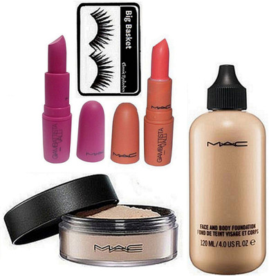 big Basket Eyelashes, Face & Body Foundation, Loose powder, GiAMBATTiSTA VALLi Paris Lipstick (Pack of 2)(Set of 5)
big Basket Eyelashes, Face & Body Foundation, Loose powder, GiAMBATTiSTA VALLi Paris Lipstick (Pack of 2)(Set of 5)