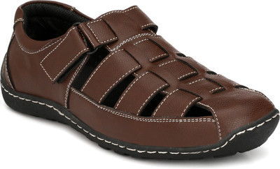 Shoegaro Men Brown Sandals
