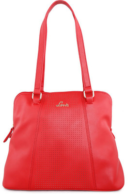 Lavie Women Evening/Party Red Genuine Leather Satchel