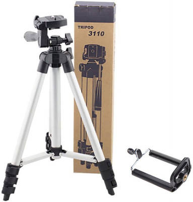 BUY GENUINE Tripod-3110 Lightweight Camera Stand With Three-Dimensional Head & Quick Release Plate For Canon Nikon Sony Cameras Camcorders with Smartphone Holder Mount For Android Mobile Portable Adjustable Tripod(Silver & Black, Supports Up to 1500)
BUY GENUINE Tripod-3110 Lightweight Camera Stand With Three-Dimensional Head & Quick Release Plate For Canon Nikon Sony Cameras Camcorders with Smartphone Holder Mount For Android Mobile Portable Adjustable Tripod(Silver & Black, Supports Up to 1500)