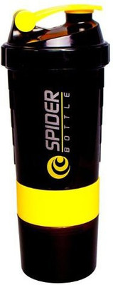 Spider aero 500 Shaker(Pack of 1, Yellow), Black