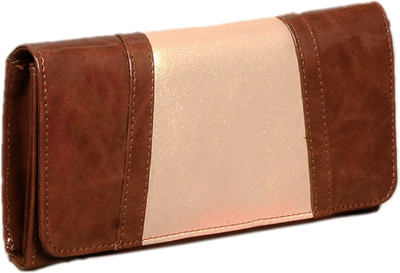 Anemone Casual Brown Clutch