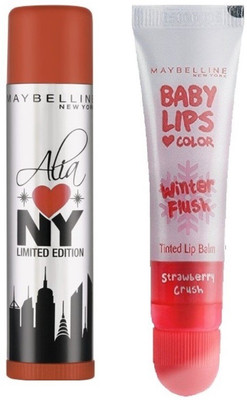 Maybelline New York Baby Lips (Brooklyn Bronze) + Strawberry Crush Lip Balm(Set of 1)
Maybelline New York Baby Lips (Brooklyn Bronze) + Strawberry Crush Lip Balm(Set of 1)