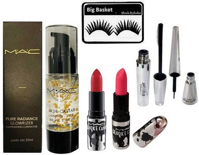 big basket Eyelashes, Mac pre+prime skin caviar liquid primer,Brooke Candy Liner,Mascara&Lipstick(Set of 6)
big basket Eyelashes, Mac pre+prime skin caviar liquid primer,Brooke Candy Liner,Mascara&Lipstick(Set of 6)