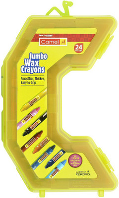 Camel Jumbo Wax Smoother Crayons(Multicolor)
