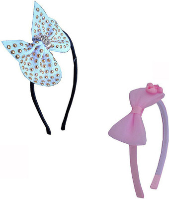 Trendeela.com Feriha Hair Band(Pink, White)