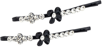 Voylla Slim Black Hair Pins Hair Pin(Black)