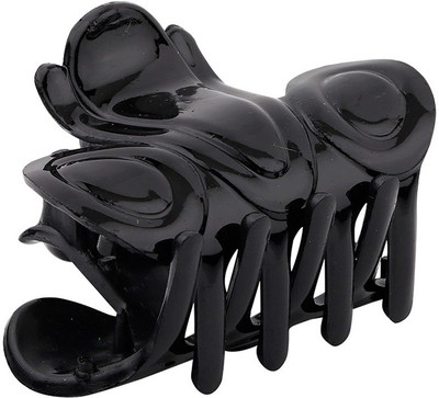 Voylla Wide Grip Black Hair Clip Hair Claw(Black)