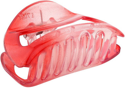 Voylla Clear Red Hair Jaw for Women Hair Claw(Red)