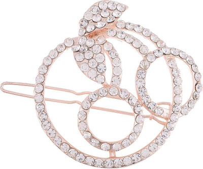 Dazzle Collection Floral Funky Hair Pin(Gold)