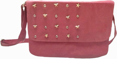 Rosy Women Evening/Party, Casual Maroon PU, Cotton Sling Bag