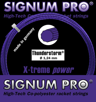 Signum Pro Thunderstorm 1.30mm- 12m 1.30 Tennis String - 12 m(Purple)