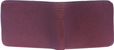 TITOS Men Formal Maroon Artificial Leather Wallet(12 Card Slots), Brown