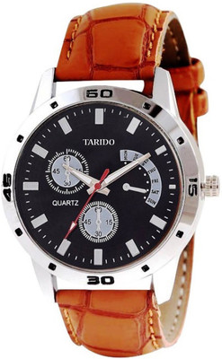 Tarido TD1242SL01 Exclusive Stylish Hand craft belt band design strap Time & days display black dial watch for men & boys Watch - For Men
Tarido TD1242SL01 Exclusive Stylish Hand craft belt band design strap Time & days display black dial watch for men & boys Watch - For Men