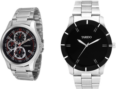 Tarido TD1030SM01-TD1220SM01 Exclusive Silver Chain Black Dial Watches combo for men & boys Watch - For Men
Tarido TD1030SM01-TD1220SM01 Exclusive Silver Chain Black Dial Watches combo for men & boys Watch - For Men