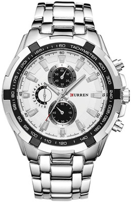 Curren 8023M Formal White Watch - For Men