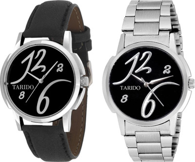 Tarido TD1225SL01-TD1227SM01 NewExclusive Black Dial combo watches for legend men & boys in Black leather belt & Silver Stainless Steel chain Watch - For Men
Tarido TD1225SL01-TD1227SM01 NewExclusive Black Dial combo watches for legend men & boys in Black leather belt & Silver Stainless Steel chain Watch - For Men