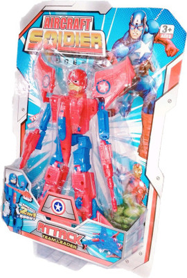 ClueSteps Aircraft 2 in 1 Robot Ready To Attack Red in Color Height: 7.5 Inch (Aircraft Soldier)(Red)
ClueSteps Aircraft 2 in 1 Robot Ready To Attack Red in Color Height: 7.5 Inch (Aircraft Soldier)(Red)