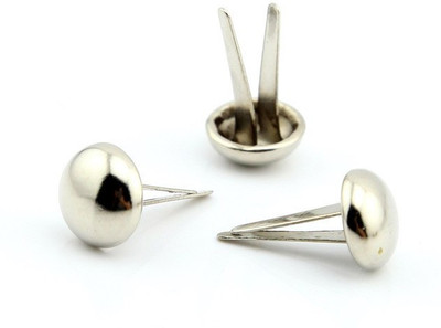 Nimida Metal Brad Pins / Split Pin / Rivet / Stud / Skull pins / Spikes / Paper Fastener for scrapbooking, DIY, leather goods, spikes | Shiny Steel / Silver Colour | 500 nos.
Nimida Metal Brad Pins / Split Pin / Rivet / Stud / Skull pins / Spikes / Paper Fastener for scrapbooking, DIY, leather goods, spikes | Shiny Steel / Silver Colour | 500 nos.