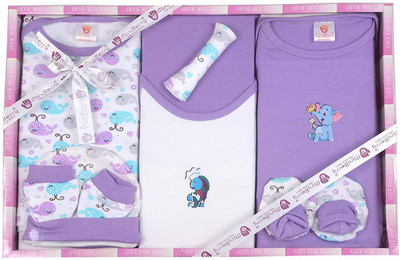HEALTHY BABY Gift Set 8 pcs Newborn (Purple)(PUPLE)