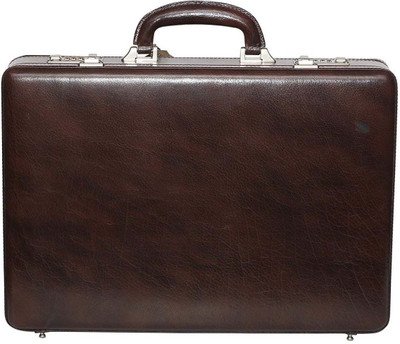 Hifly Bag Cum Office File Bag Medium Briefcase - For Men(Brown)