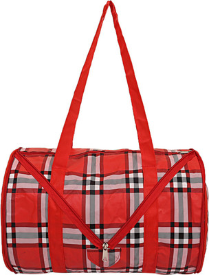 Kuber Industries Rexine Gym Bag (Red) Set of 1 Pc Gym Bag(Red)